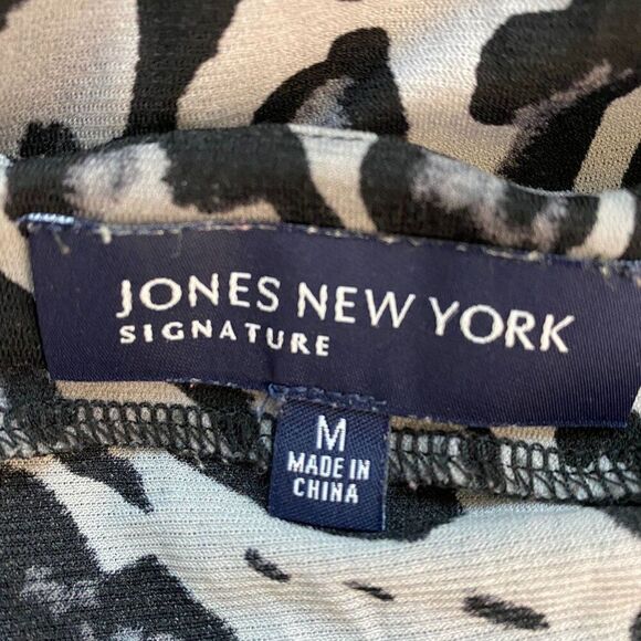 Jones New York Animal Print Blouse Size Medium - Picture 5 of 5